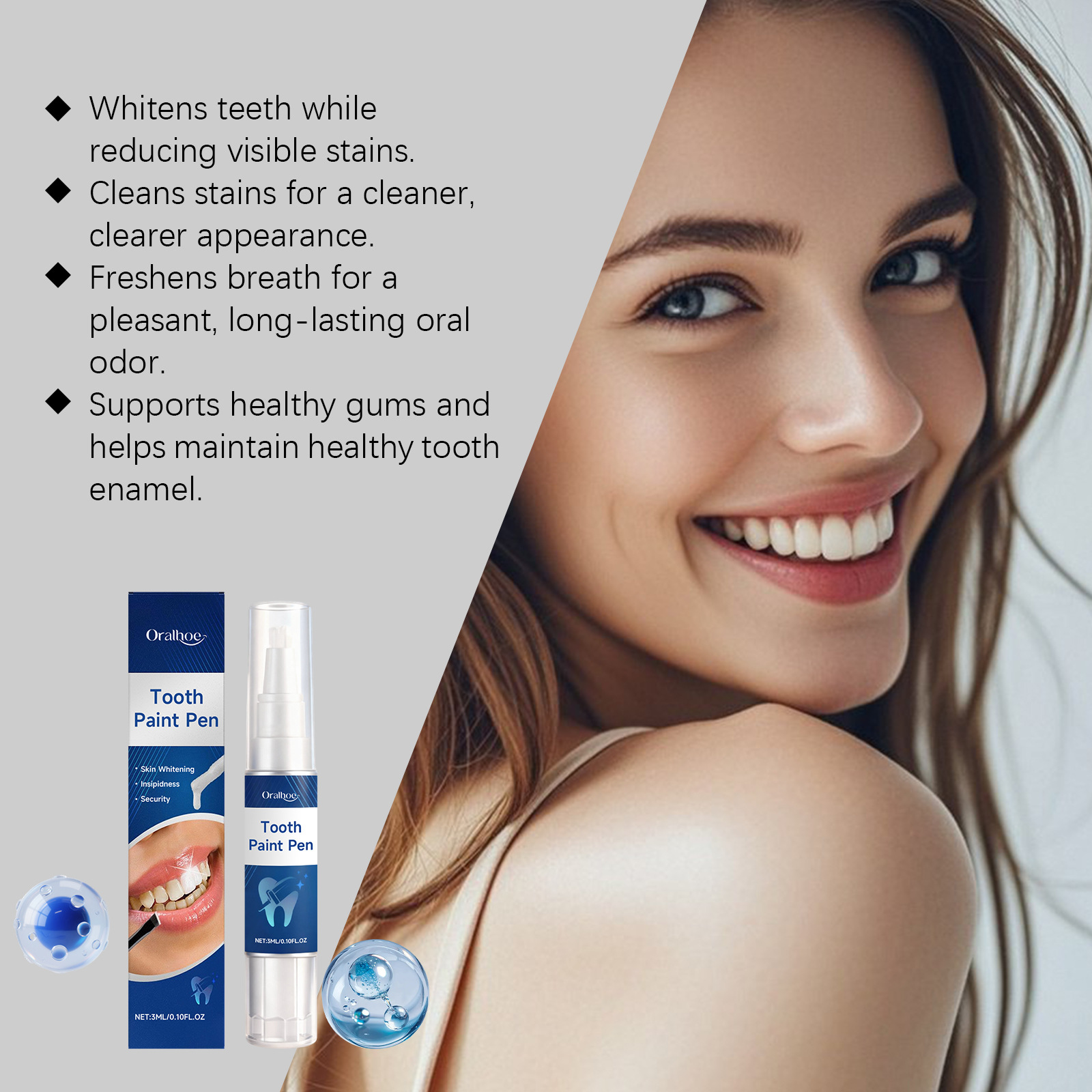 ORALHOE – długopis do wybielan – Teeth Whitening Pens recenzja i cena